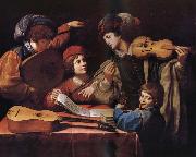 SPADA, Lionello Un concert du musique oil painting artist